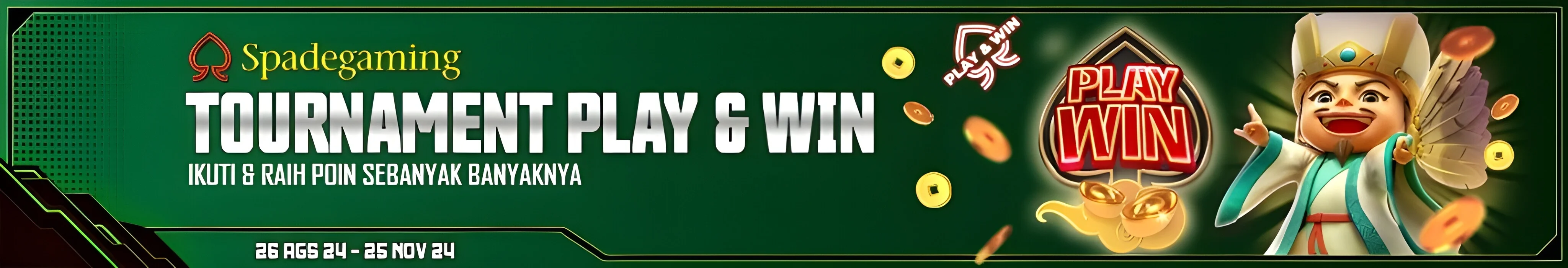 Turnamen Play & Win - Spadegaming- Batikpoker